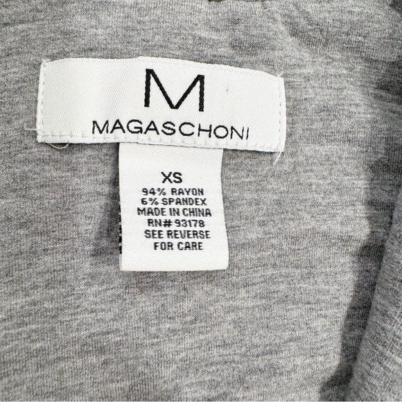 Magaschoni | Ponte Knit Blazer Stretch Heather Gray Size XS - Picture 5 of 6